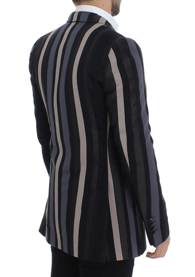 Dolce & Gabbana Multicolor striped wool slim blazer