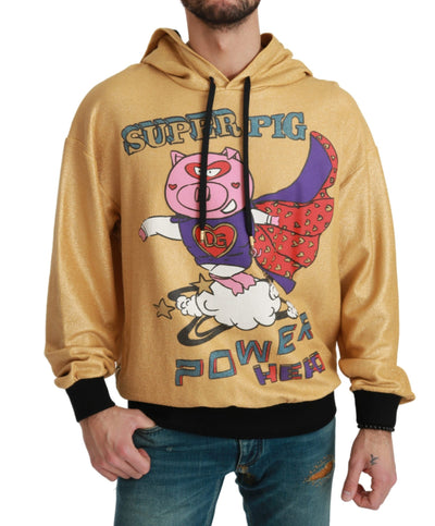 Dolce & Gabbana Gold Pig of the Year Hooded Sweater
