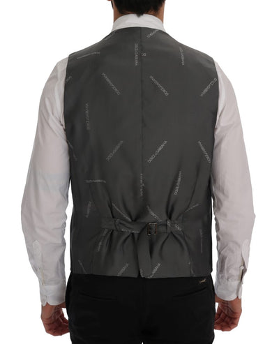 Dolce & Gabbana Black STAFF Cotton Rayon Vest