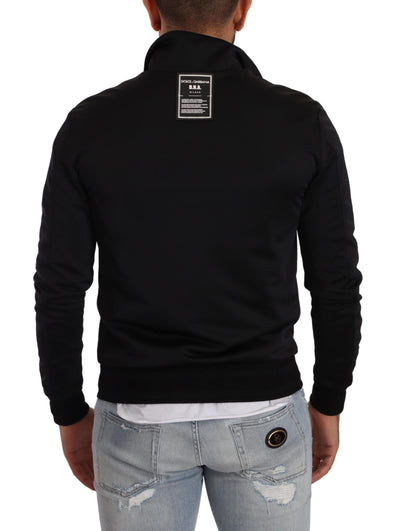 Dolce & Gabbana Black Full Zip Long Sleeve D.N.A Sweater