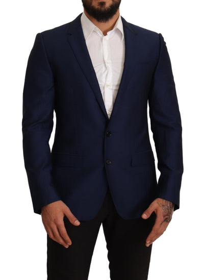 Dolce & Gabbana Navy Blue Slim Fit Jacket MARTINI Blazer