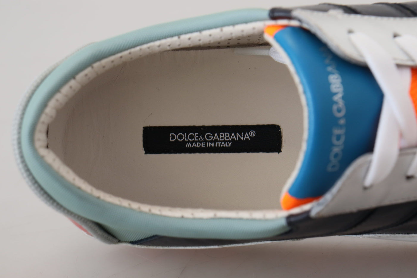 Dolce & Gabbana Multicolor Leather Sport Low Top Sneakers