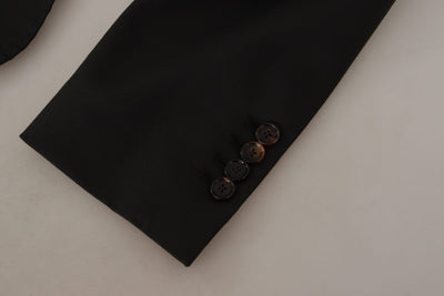 Dolce & Gabbana Black Wool Single Breasted Blazer v