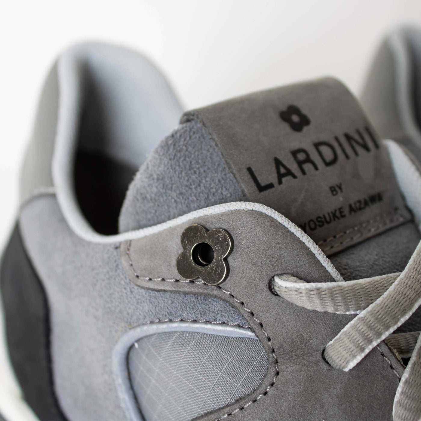 Lardini Gray suede sneakers