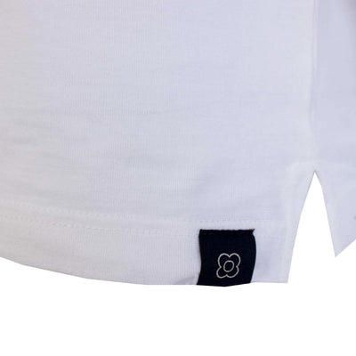 Lardini White Cotton Polo Shirt