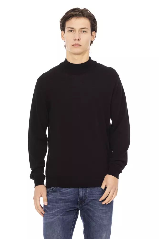 Baldinini Trend Chic Turtleneck Sweater with Signature Monogram