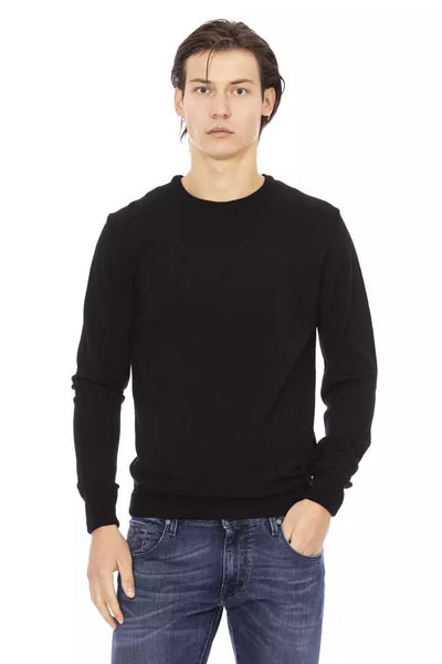 Baldinini Trend Black Fabric Sweater
