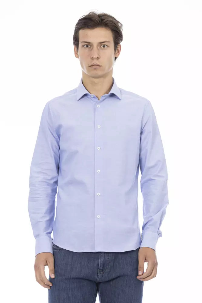 Baldinini Trend Light-blue Cotton Shirt
