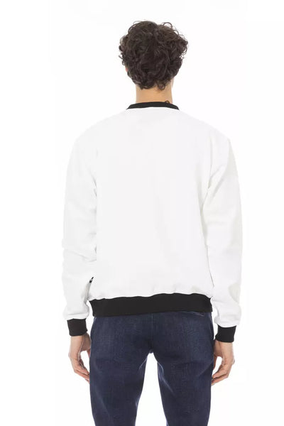 Baldinini Trend White Cotton Sweater