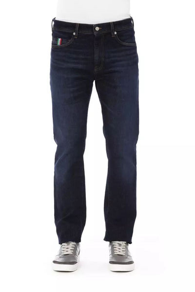 Baldinini Trend Blue Cotton Jeans & Pant
