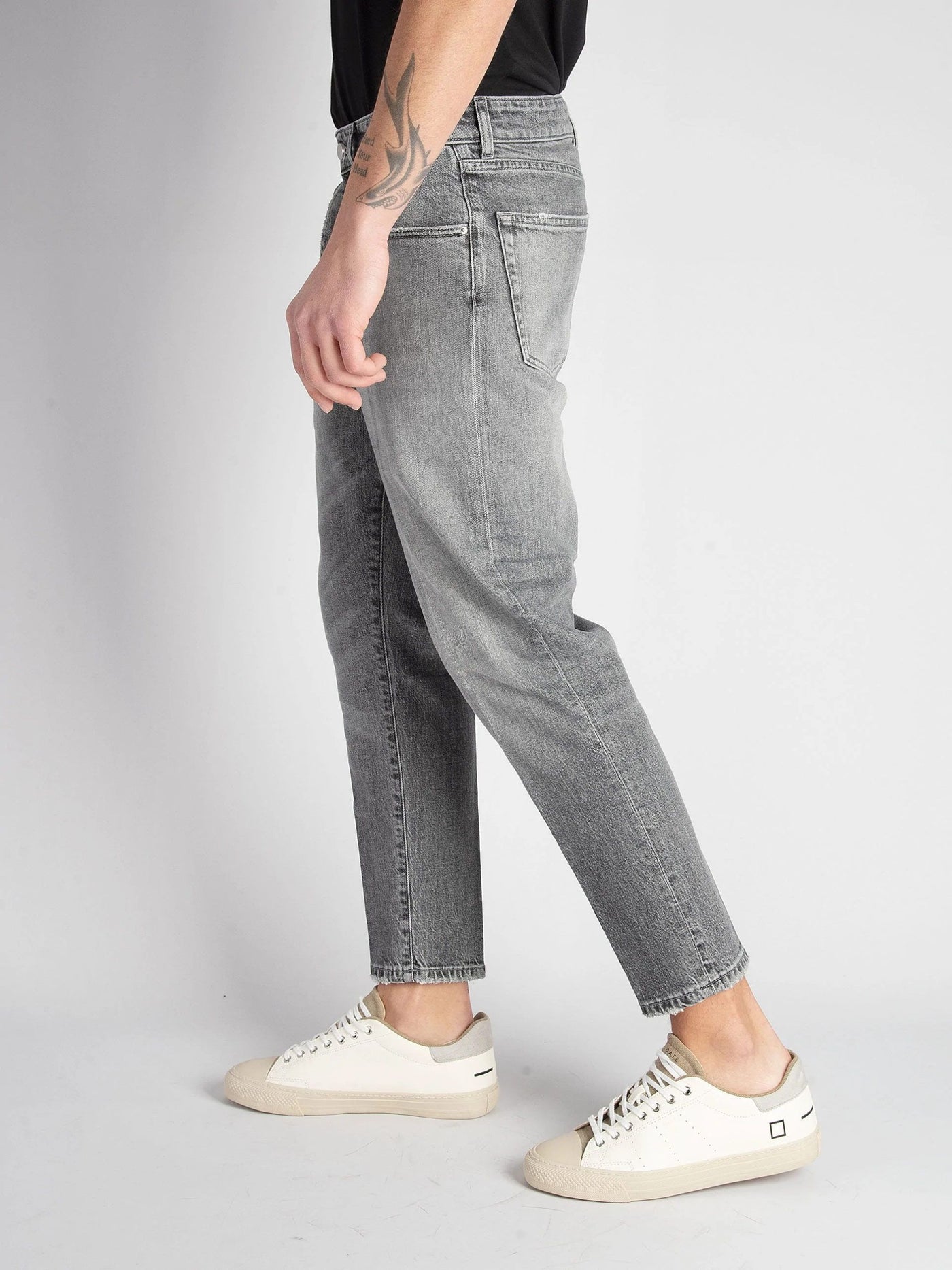 Don The Fuller Gray Cotton Jeans & Pant