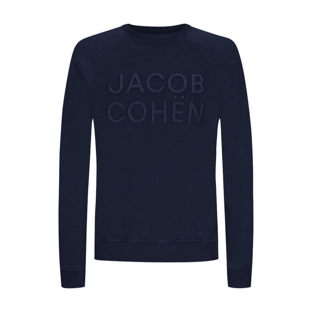 Jacob Cohen Blue Cotton Sweater