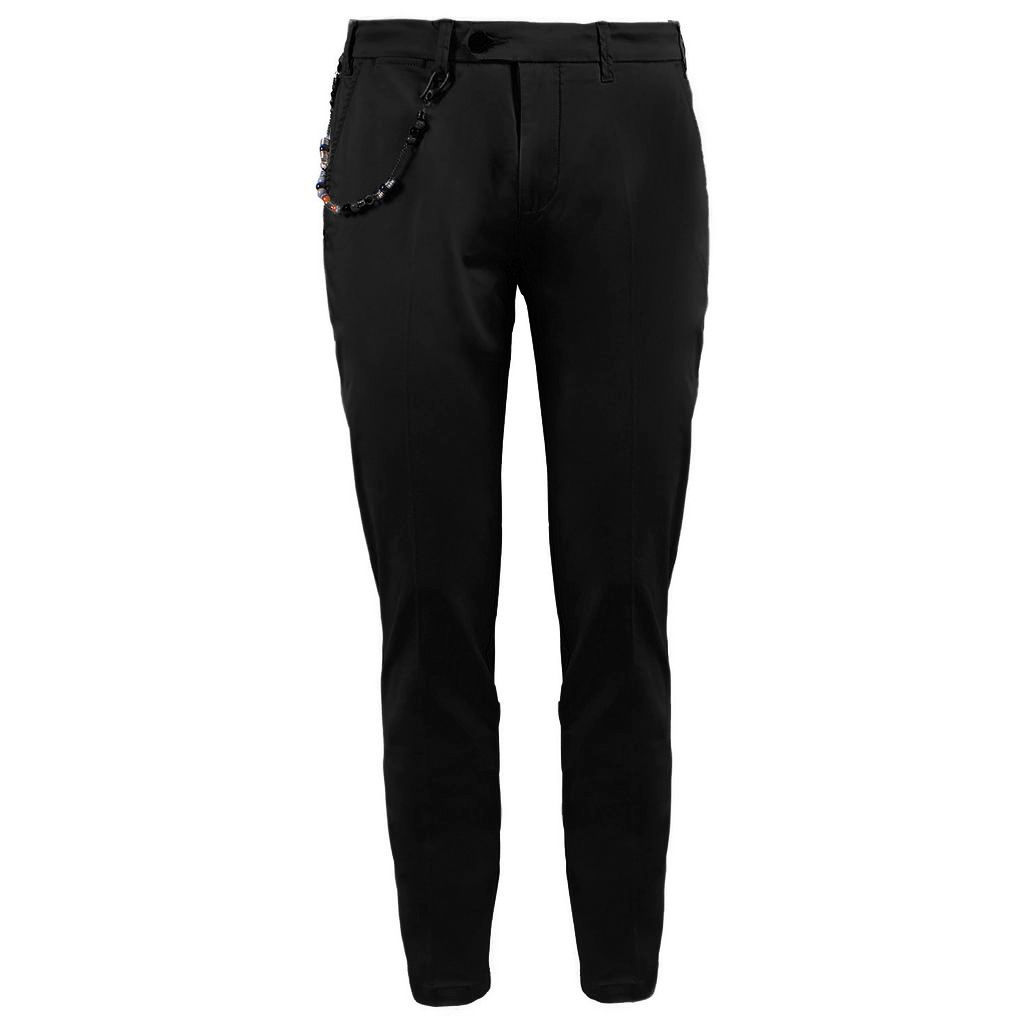 Yes Zee Black Cotton Jeans & Pant