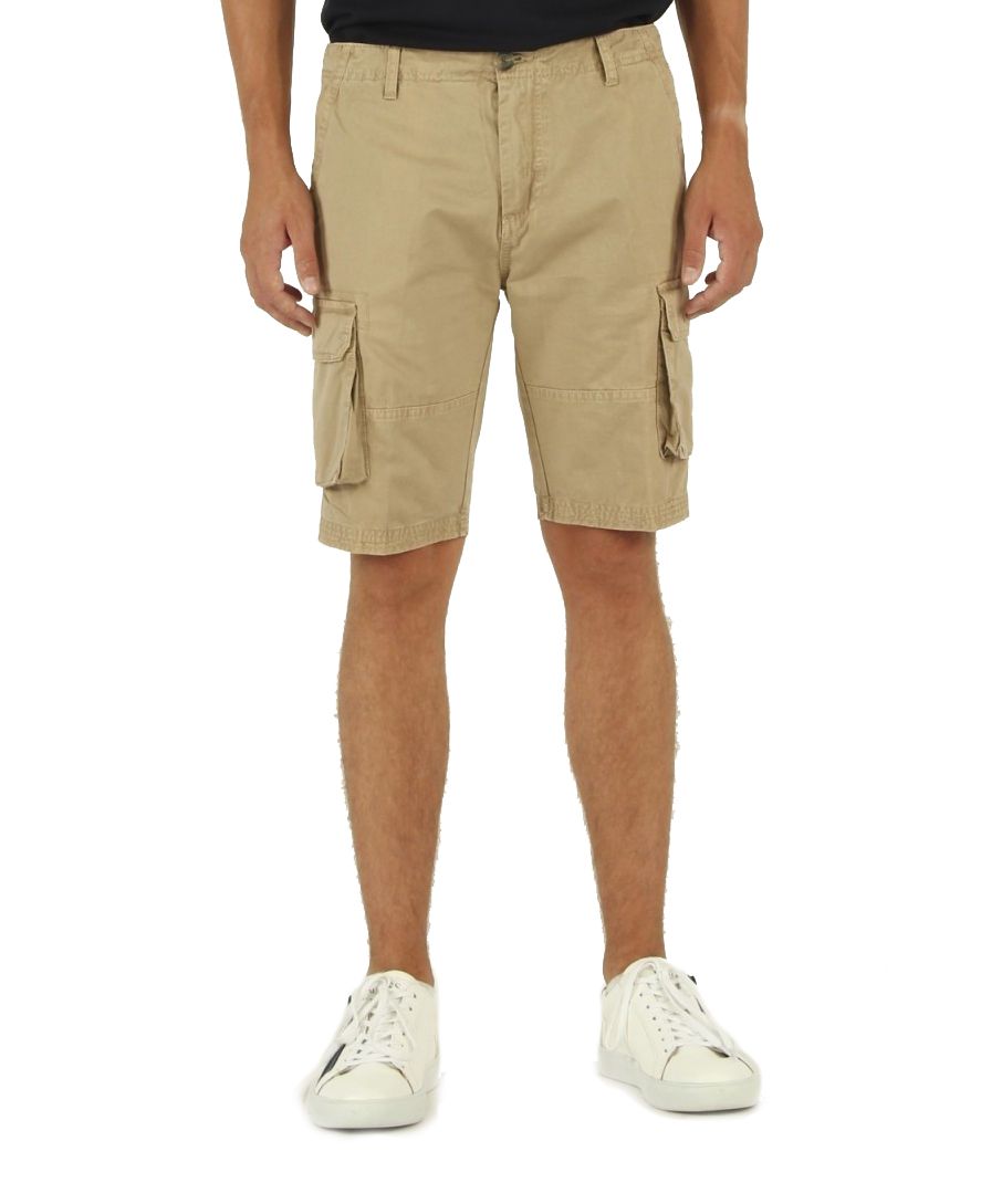 Fred Mello Beige Cotton Bermuda Shorts with Pockets