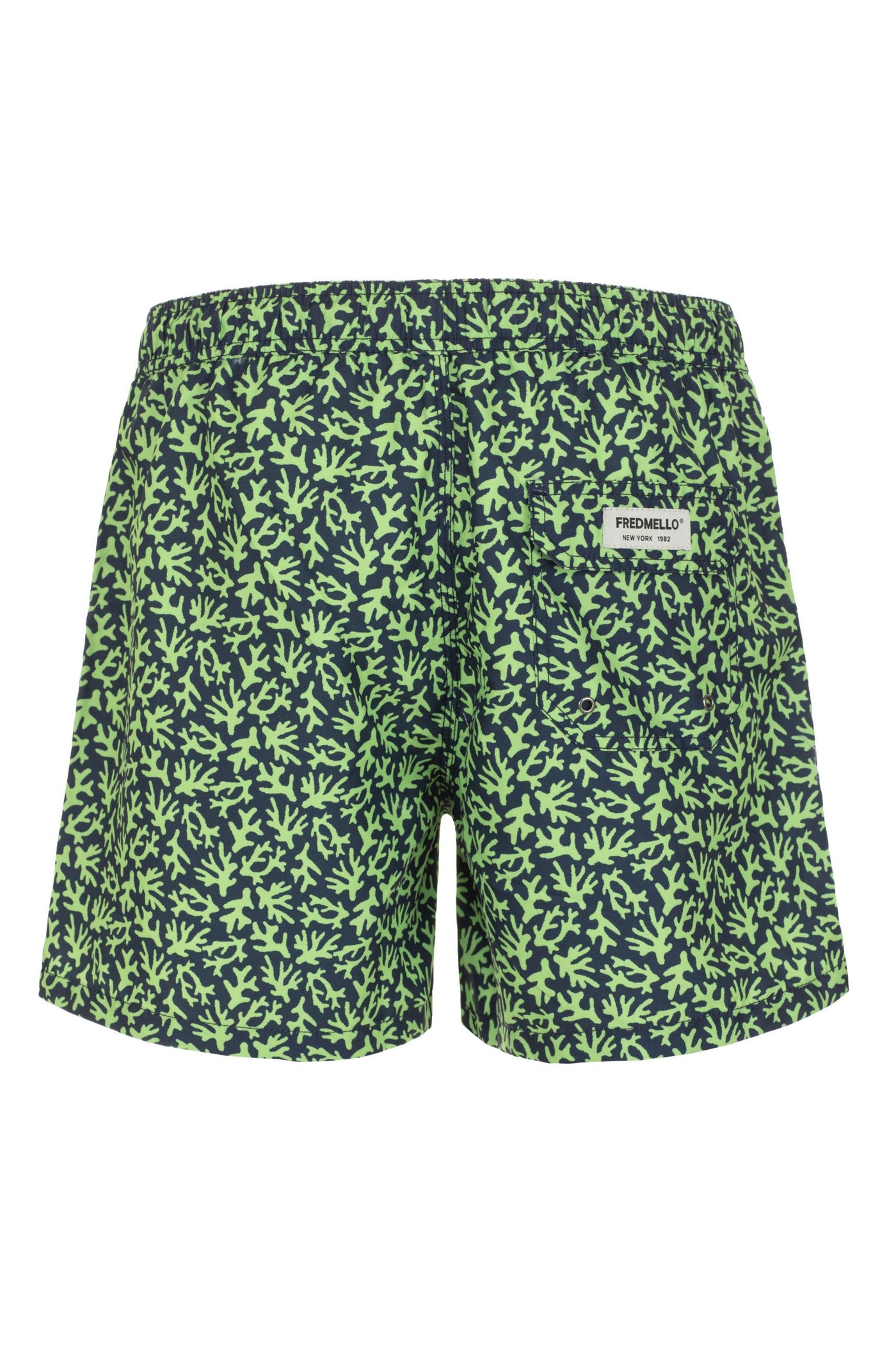 Fred Mello Summer Vibes Green Beach Shorts for Men