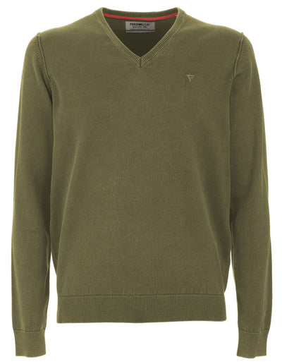 Fred Mello Green Cotton Sweater