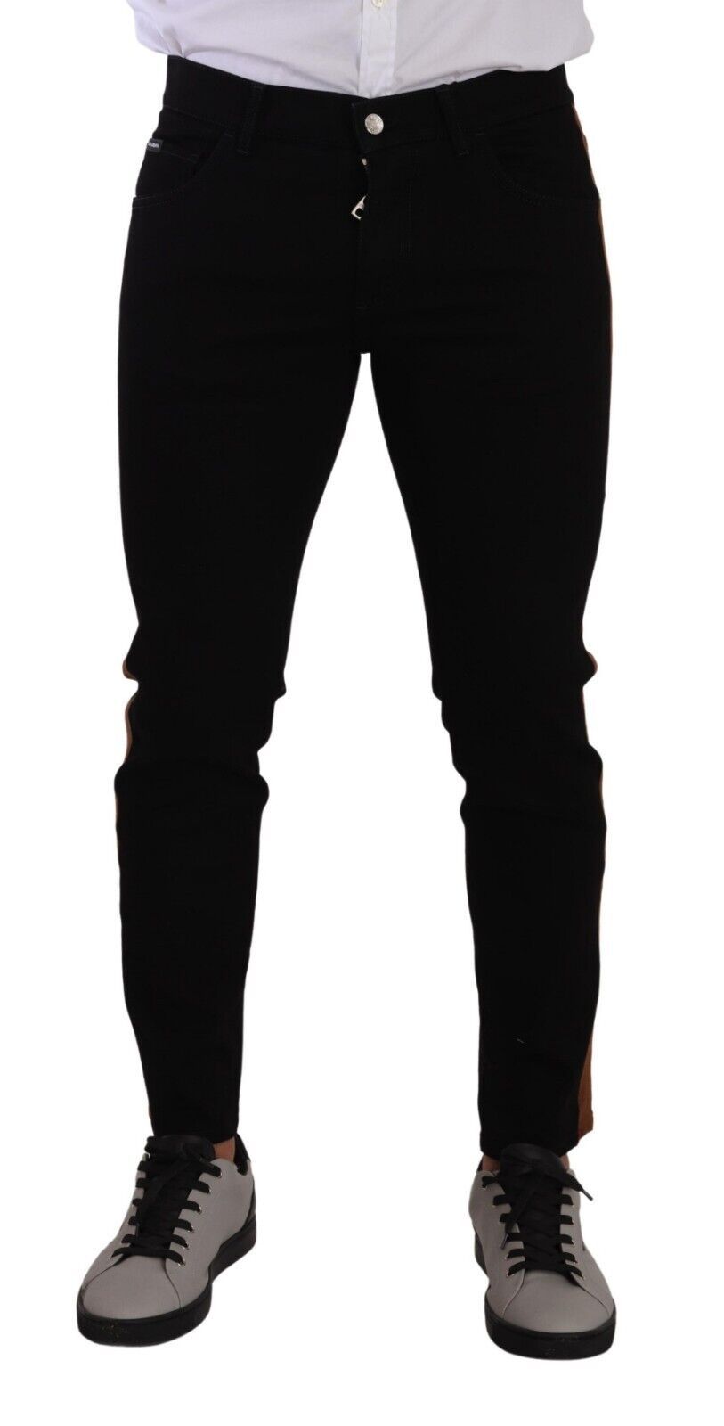 Dolce & Gabbana Black Cotton Stretch Skinny Denim Jeans