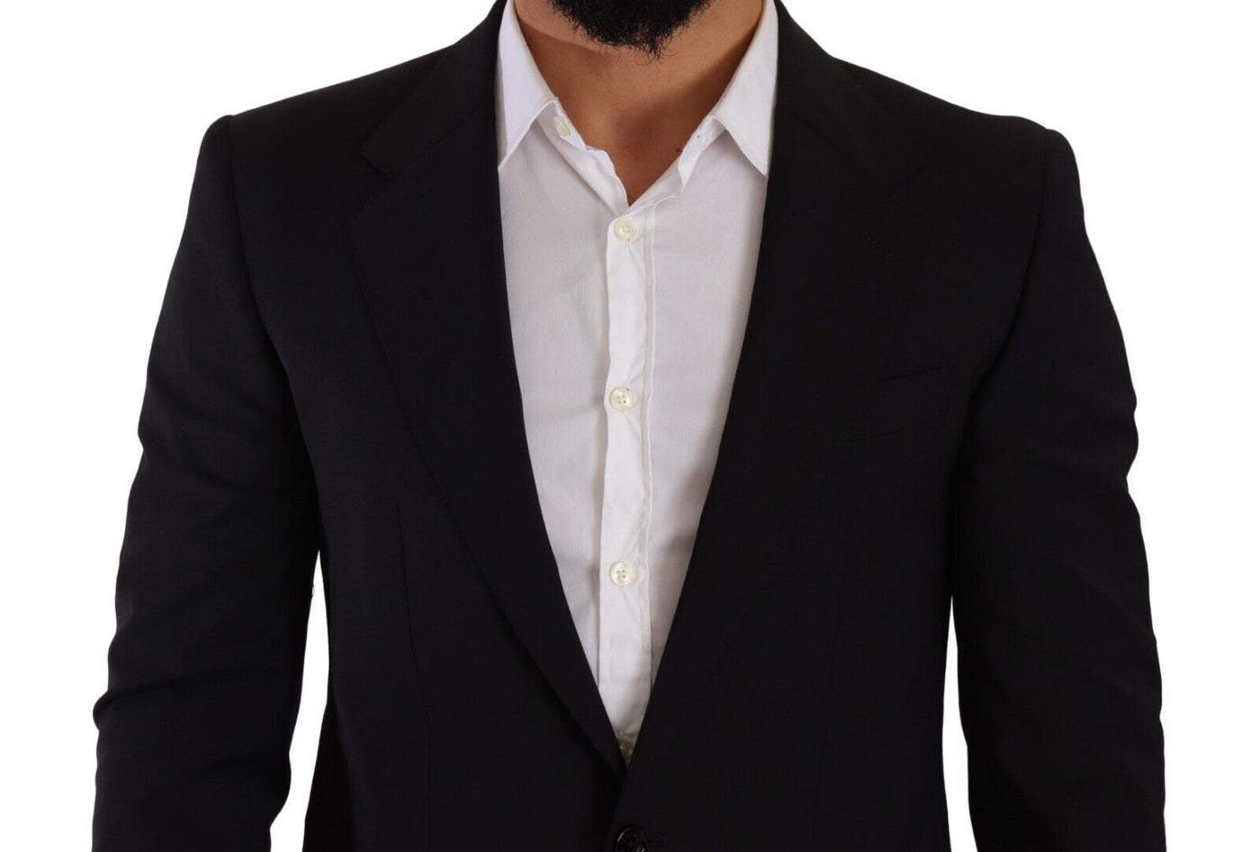 Dolce & Gabbana Black Slim Fit Vest 2 Button MARTINI Blazer