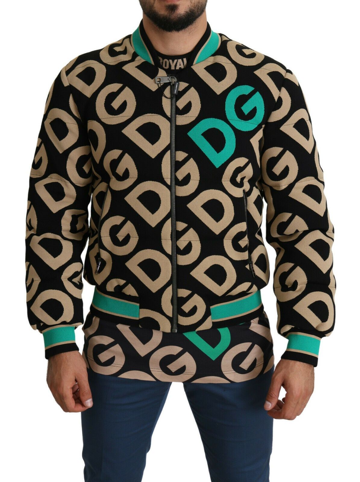 Dolce & Gabbana Multicolor DGMILLENNIALS Logo Print Jacket