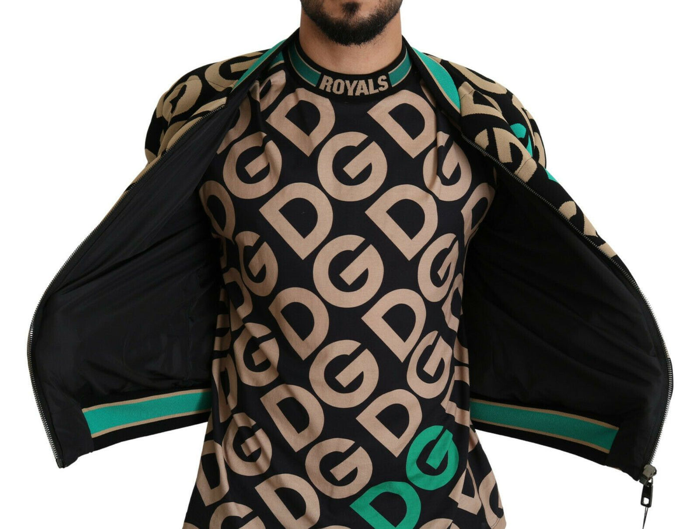 Dolce & Gabbana Multicolor DGMILLENNIALS Logo Print Jacket