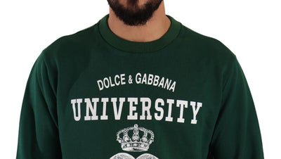 Dolce & Gabbana Green University Of Love Pullover Sweater