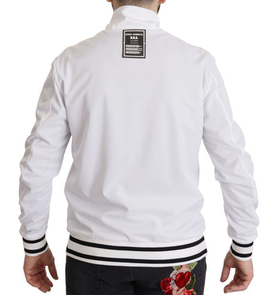 Dolce & Gabbana White DG D.N.A. Zipper Stretch Sweater