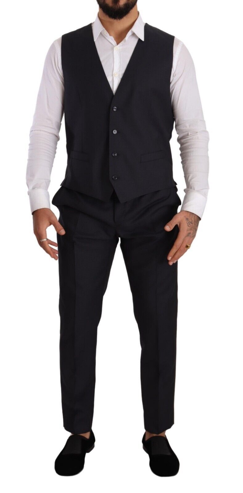 Dolce & Gabbana Blue MARTINI Single Breasted 3 Piece Suit