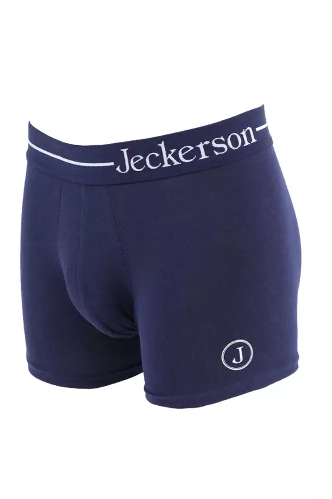 Jeckerson Blue Cotton Underwear
