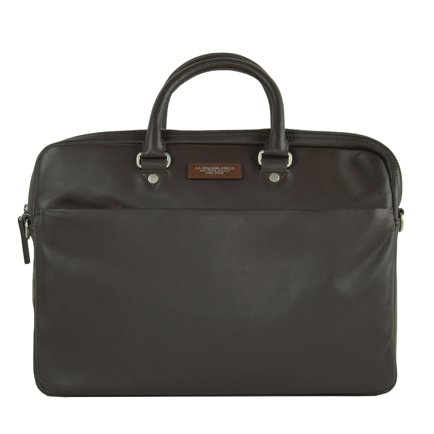 A.G. Spalding & Bros Refined Bovine Leather Briefcase - Manhattan Zipper