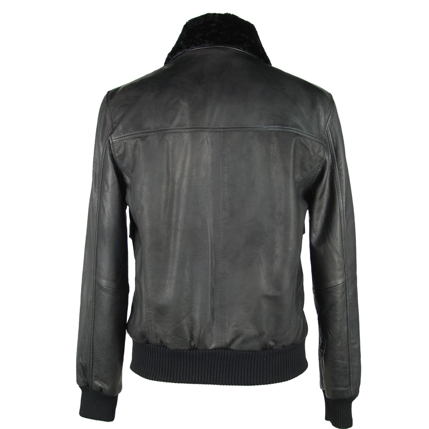 Emilio Romanelli Black Leather Jacket