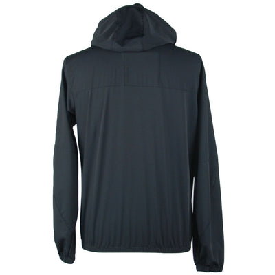 Emilio Romanelli Sleek Hooded Zip Jacket in Black